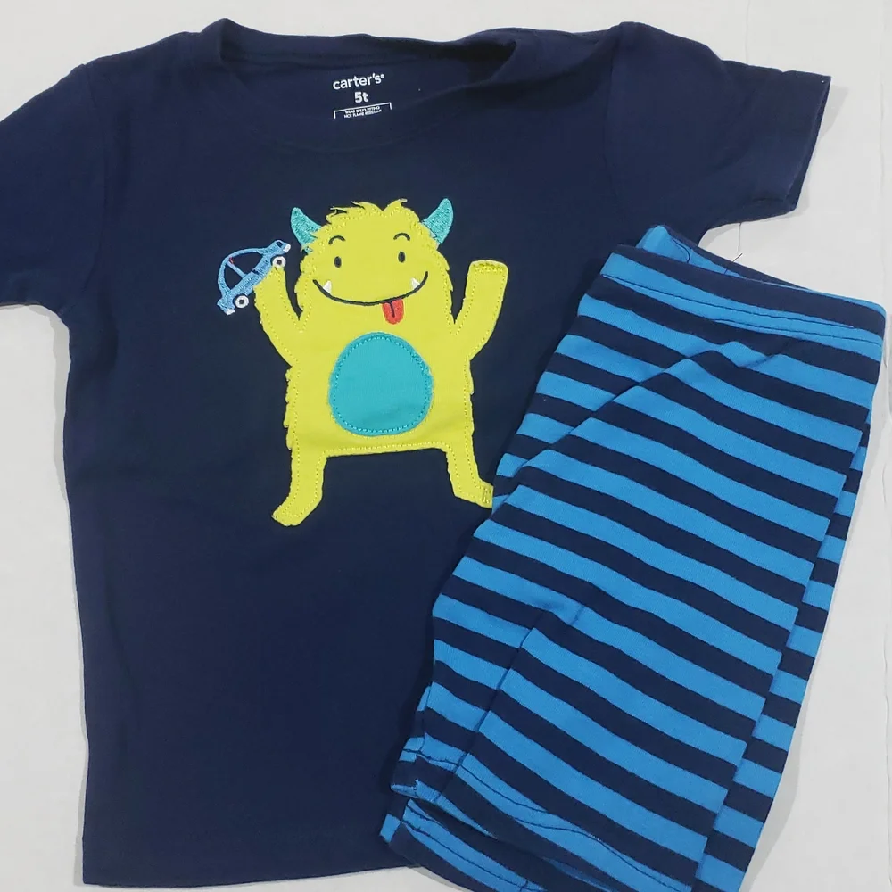 5t summer boy pj sets 4pcs